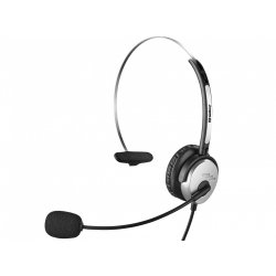 Sandberg MiniJack Mono Headset Saver Casque Avec fil Arceau Bureau/Centre d'appels Noir, Argent