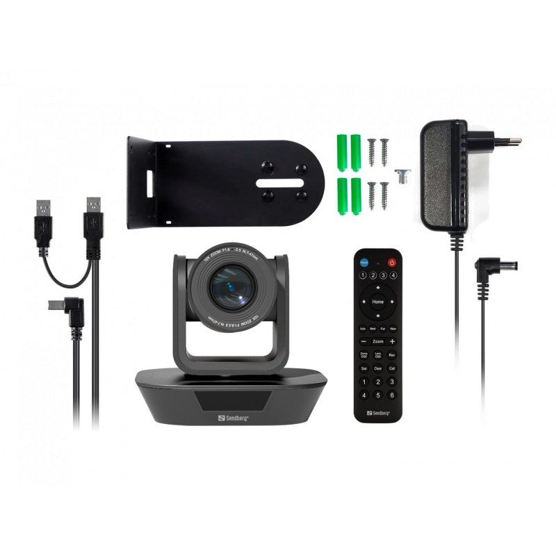 Sandberg ConfCam PTZ x10 Remote 1080P