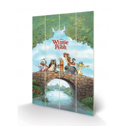 WINNIE L'OURSON - Impression sur bois 40x59cm