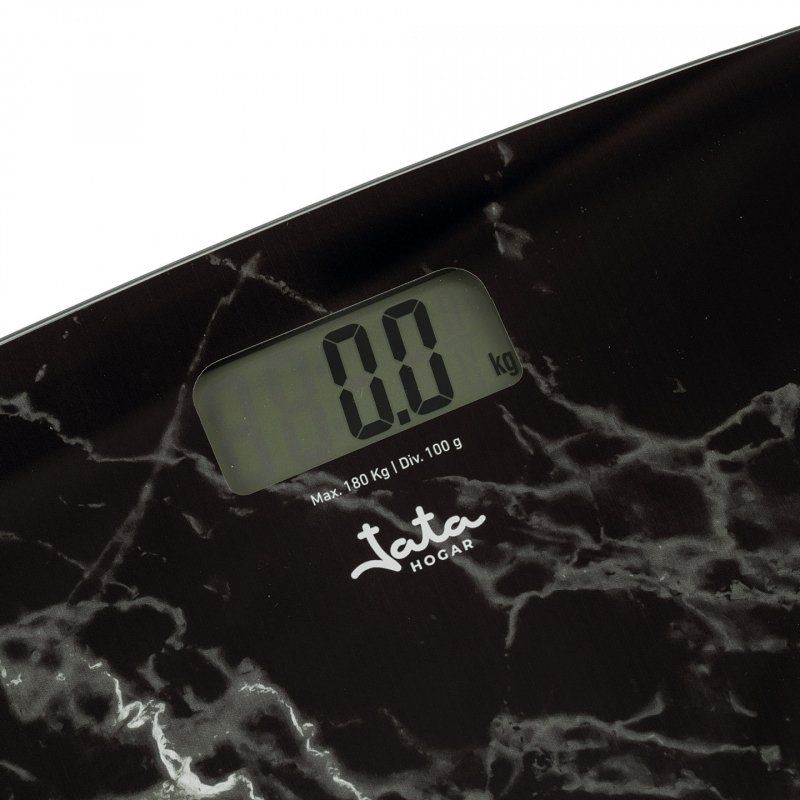 JATA HBAS1415 personal scale Rectangle Black, Marble colour Electronic personal scale
