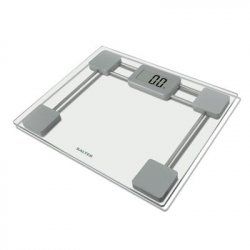 Salter 9081 SV3R Toughened Glass Compact Electronic Bathroom Scale