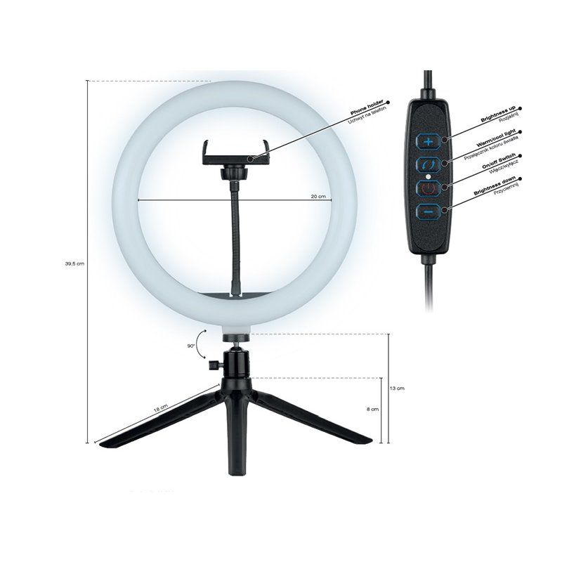 Tracer TRAOSW46747 anneau d'éclairage 120 LED