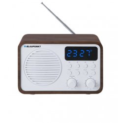 Blaupunkt PP7BT Radio portable Analogique et numérique Blanc, Bois