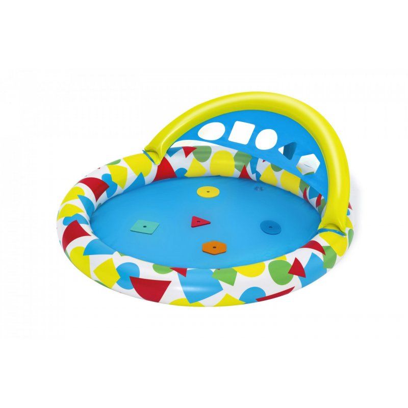 Bestway 47" x 46" x 18"/1.20m x 1.17m x 46cm Splash & Learn Kiddie Pool