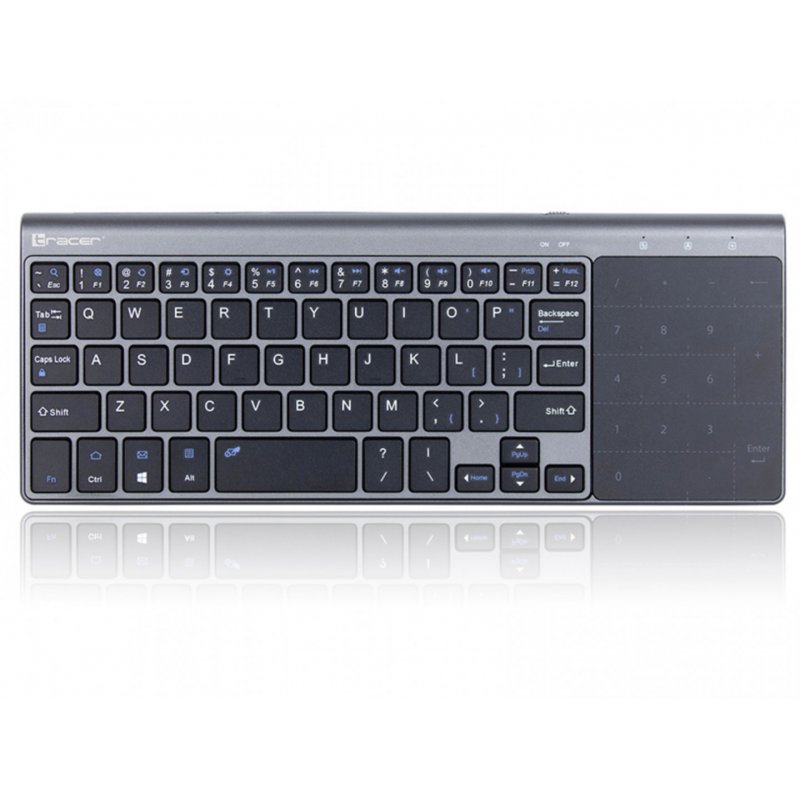 Tracer TRAKLA46934 keyboard RF Wireless QWERTY English Black, Grey