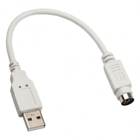 InLine compatible USB Adapter Kabel, USB Stecker A auf PS/2 Buchse - 0,20m