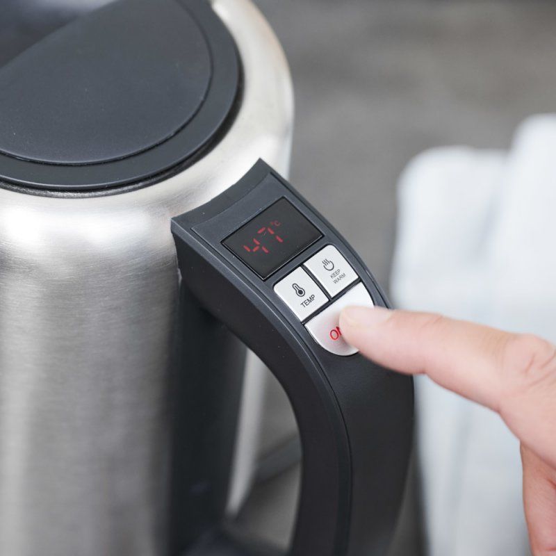 Gastroback Design 42445 electric kettle 1 L 1000 W Black, Stainless steel