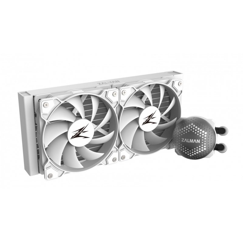 Zalman ALPHA24 White CPU Liquid Cooler 240mm Radiator 2 x 10 mm Fan ARGB pump Dual Processeur Refroidisseur de liquide t