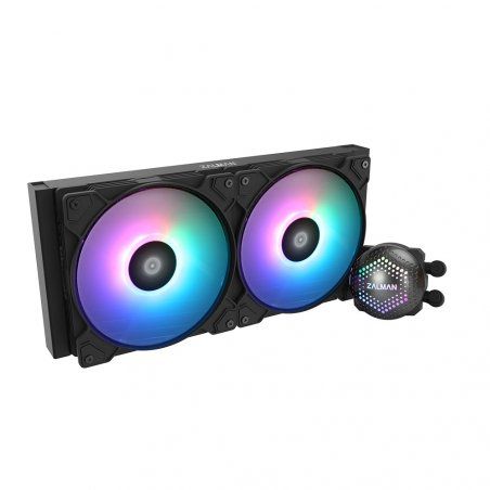 Zalman ALPHA28 Black CPU Liquid Cooler 280mm Radiator 2 x 140 mm Fan ARGB pump Dual Processeur Refroidisseur de liquide 