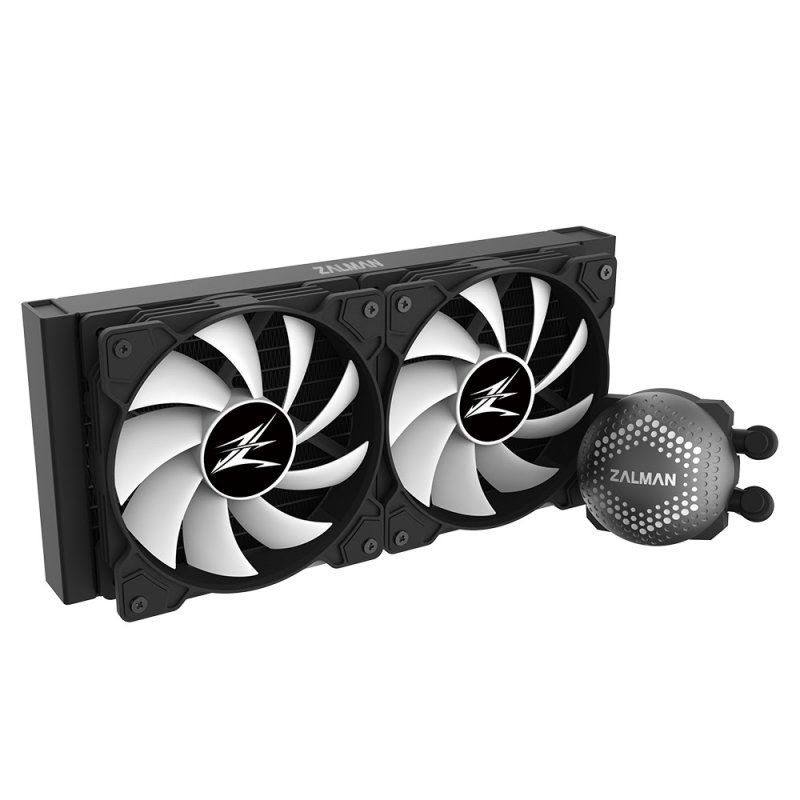 Zalman ALPHA28 Black CPU Liquid Cooler 280mm Radiator 2 x 140 mm Fan ARGB pump Dual Processeur Refroidisseur de liquide 