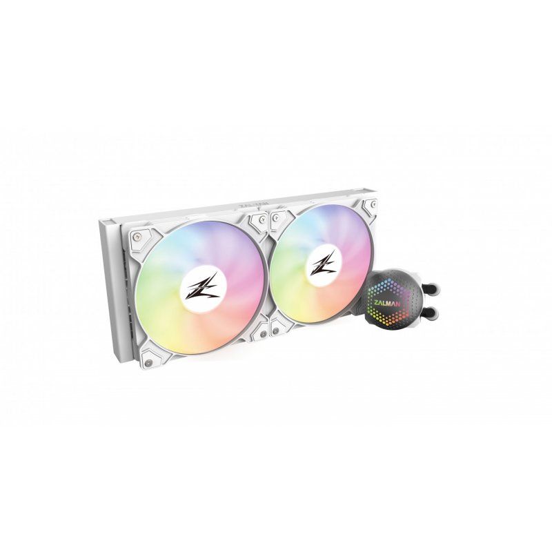 Zalman ALPHA28 White CPU Liquid Cooler 280mm Radiator 2 x 140 mm Fan ARGB pump Dual Processeur Kit de refroidissement du
