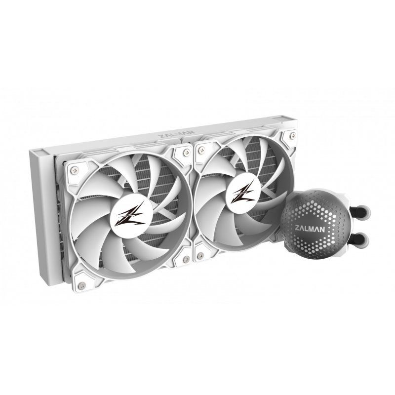 Zalman ALPHA28 White CPU Liquid Cooler 280mm Radiator 2 x 140 mm Fan ARGB pump Dual Processeur Kit de refroidissement du