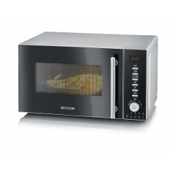 Severin MW 7773 micro-onde Comptoir Micro-ondes grill 20 L 800 W Argent, Acier inoxydable