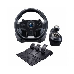Subsonic GS850-X Black USB Steering wheel + Pedals PlayStation 4, Xbox One