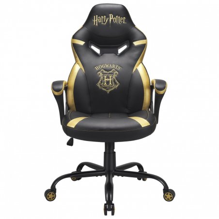 Subsonic Junior Hogwarts Siège de jeu sur PC Siège capitonné Noir, Jaune