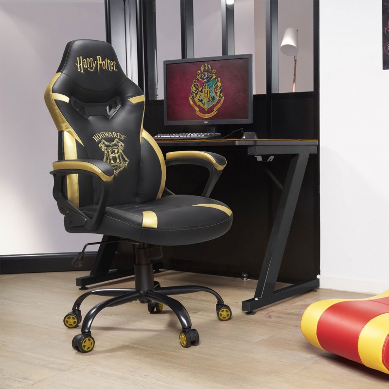 Subsonic Junior Hogwarts PC gaming chair Upholstered padded seat Black, Yellow