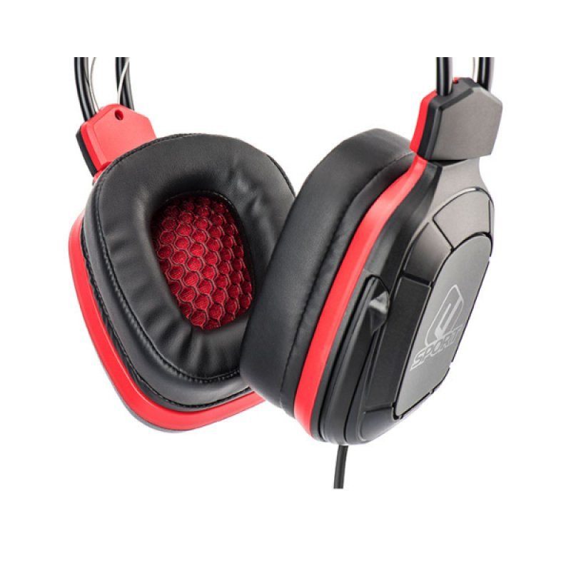 Subsonic SA5554 headphones/headset Wired Head-band Gaming Black, Red