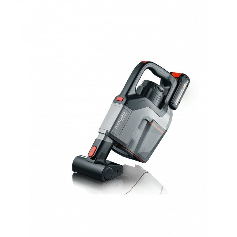 Severin HV 7184 aspirateur balai et balai électrique Batterie Sec HEPA Sans sac 0,6 L 280 W Noir, Gris 2,5 Ah