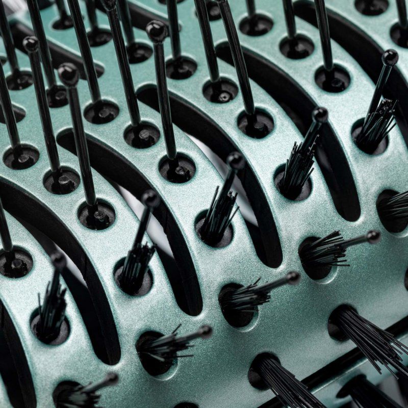 JATA JBSC2211 hair styling tool Hot air brush Warm Black, Turquoise 1200 W 1.8 m