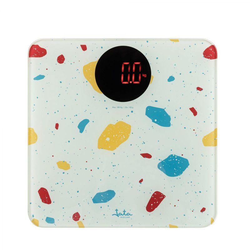 JATA HBAS1417 balance Carré Multicolore Pèse-personne électronique