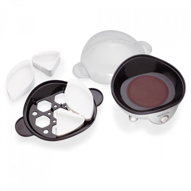 Gastroback Design 42801 cuiseur d'oeufs 7 œufs 350 W Noir, Argent