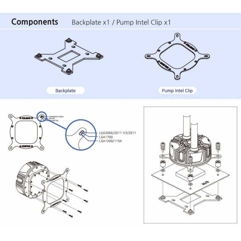 Zalman ZM-1700MKB Intel Mounting Kit