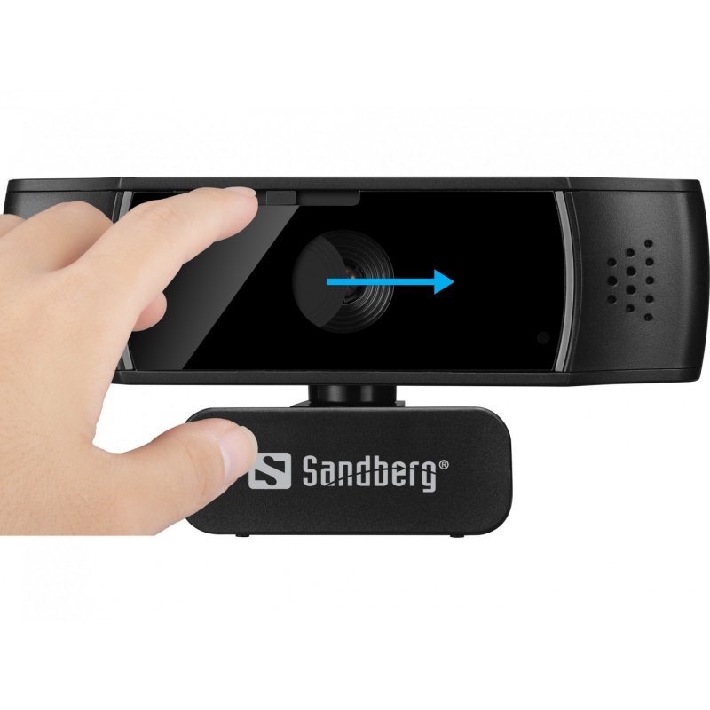 Sandberg USB Autofocus DualMic webcam 2.07 MP 1920 x 1080 pixels USB 2.0 Black