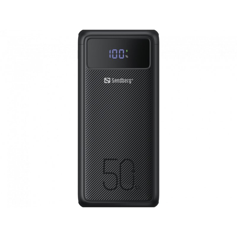 Sandberg 420-75 banque d'alimentation électrique Lithium-Ion (Li-Ion) 50000 mAh Noir