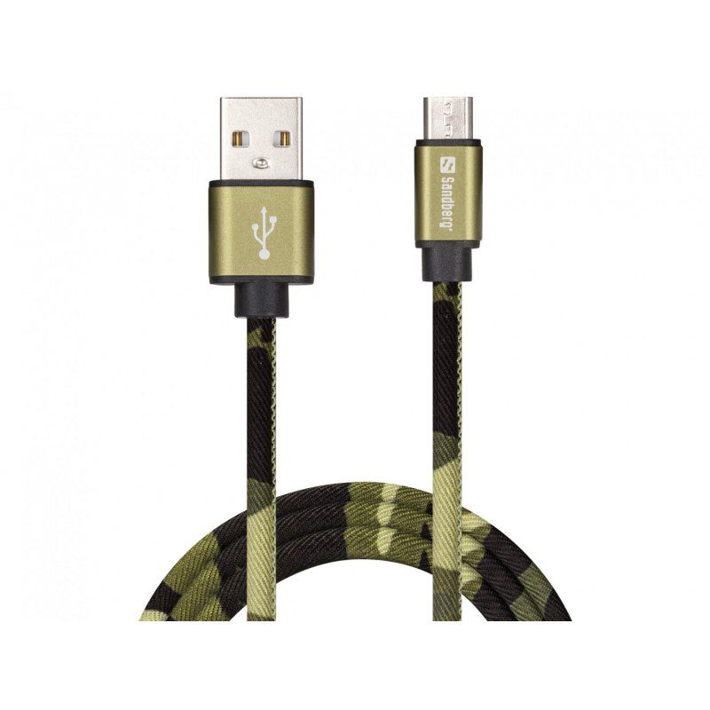 Sandberg 441-15 MicroUSB Green Camouflage 1m