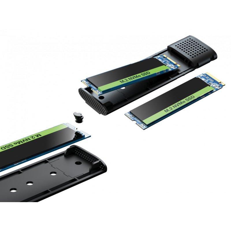 Sandberg USB 3.2 Case for M.2+NVMe SSD Enceinte ssd Noir
