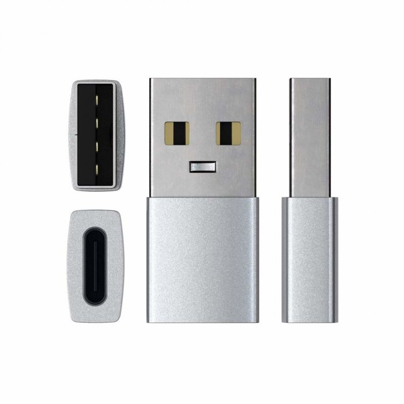Satechi ST-TAUCS changeur de genre de câble USB-A USB-C Argent