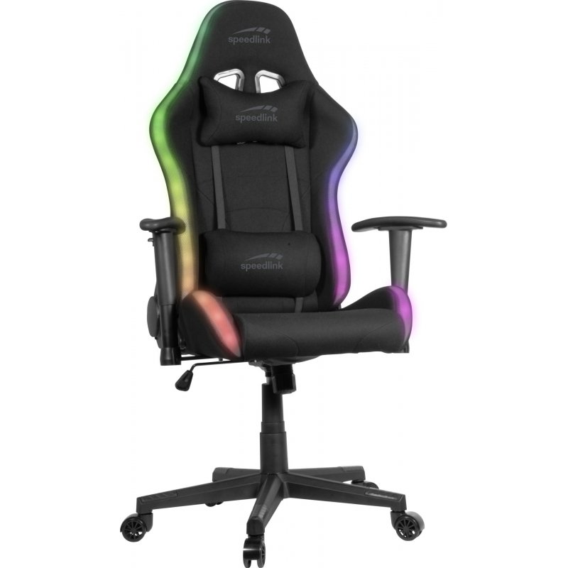 Speedlink REGYS RGB Gaming Chair, schwarz, RGB-Beleuchtung, Atmungsaktive Bezüge