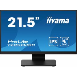 iiyama ProLite T2252MSC-B2 computer monitor 54.6 cm (21.5") 1920 x 1080 pixels Full HD LCD Touchscreen Black