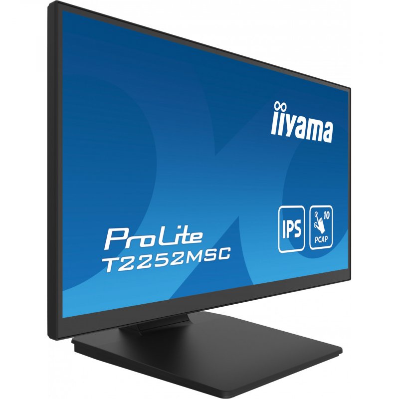 iiyama ProLite T2252MSC-B2 computer monitor 54.6 cm (21.5") 1920 x 1080 pixels Full HD LCD Touchscreen Black