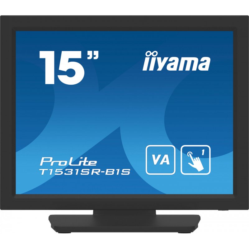 iiyama ProLite T1531SR-B1S écran plat de PC 38,1 cm (15") 1024 x 768 pixels XGA LCD Écran tactile Noir