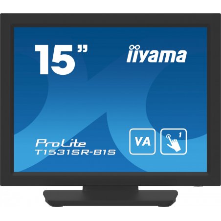 iiyama ProLite T1531SR-B1S écran plat de PC 38,1 cm (15") 1024 x 768 pixels XGA LCD Écran tactile Noir
