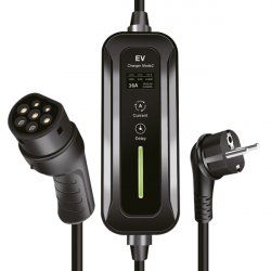 LogiLink EVL0100 borne de chargement de véhicules électriques Noir 1 Écran integré