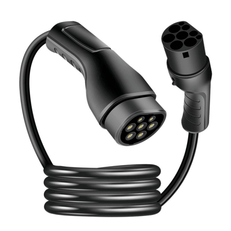 LogiLink EVC0121 electric vehicle charging cable Black Type 2 3 5 m