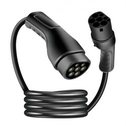 LogiLink EVC0122 câble de chargement de véhicules électriques Noir Type 2 3 7,5 m