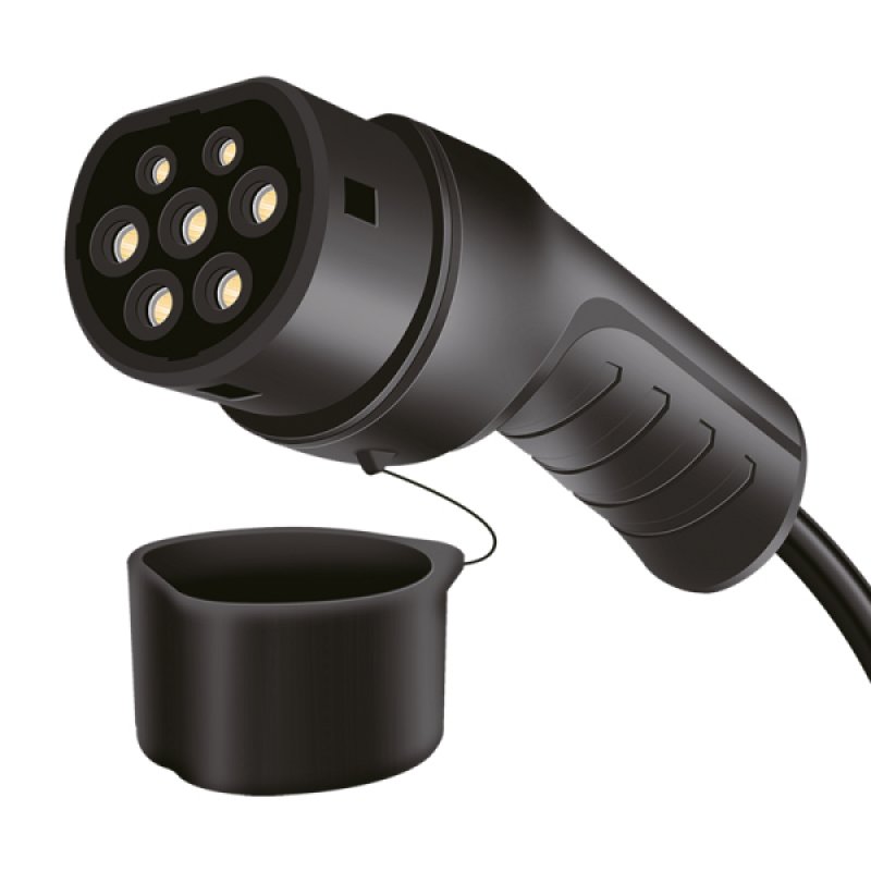 LogiLink EVC0122 câble de chargement de véhicules électriques Noir Type 2 3 7,5 m