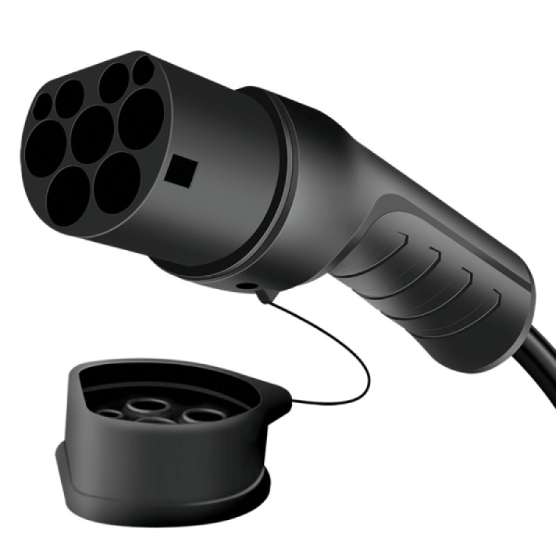 LogiLink EVC0122 electric vehicle charging cable Black Type 2 3 7.5 m