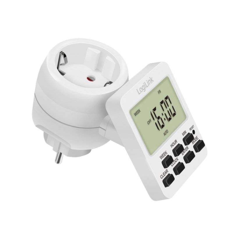 LogiLink ET0014 electrical timer White Daily/Weekly timer