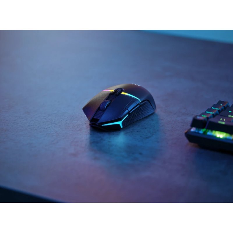 Corsair Nightsabre Wireless Gaming Maus - kabellose RGB Gaming Maus mit 11 programmierbaren Tasten und 26000 DPI