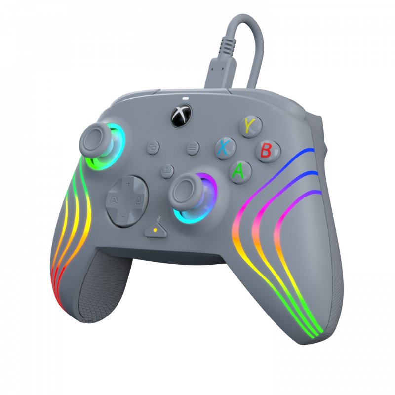PDP Afterglow Wave Gris USB Joystick Analogique/Numérique PC, Xbox One, Xbox Series S, Xbox Series X