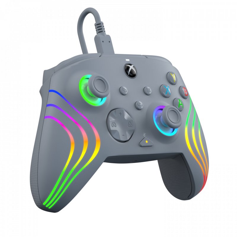 PDP Afterglow Wave Gris USB Joystick Analogique/Numérique PC, Xbox One, Xbox Series S, Xbox Series X