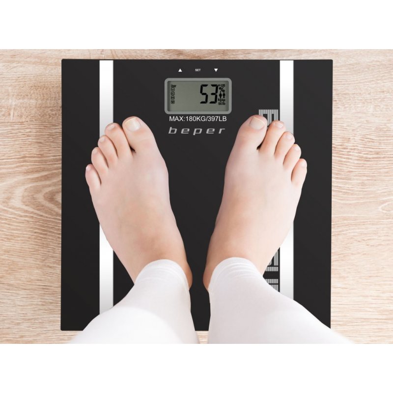 Beper 40.808A Rectangle Noir Pèse-personne électronique