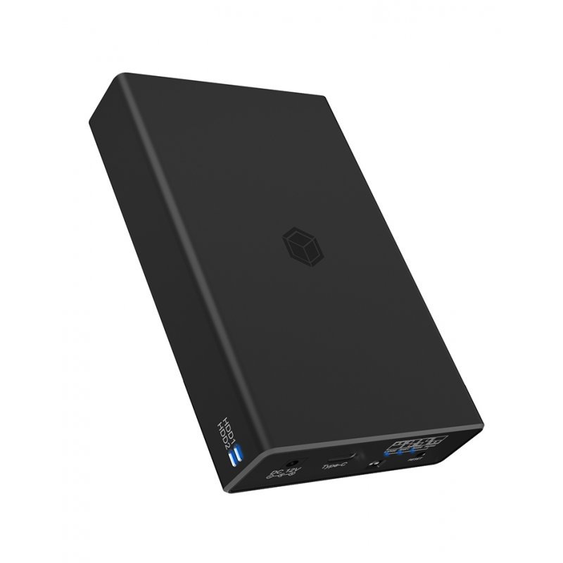 ICY BOX RAID enclosure for 2x HDD/SSD USB 3.2 Gen 2 Type-C / Type-A interface