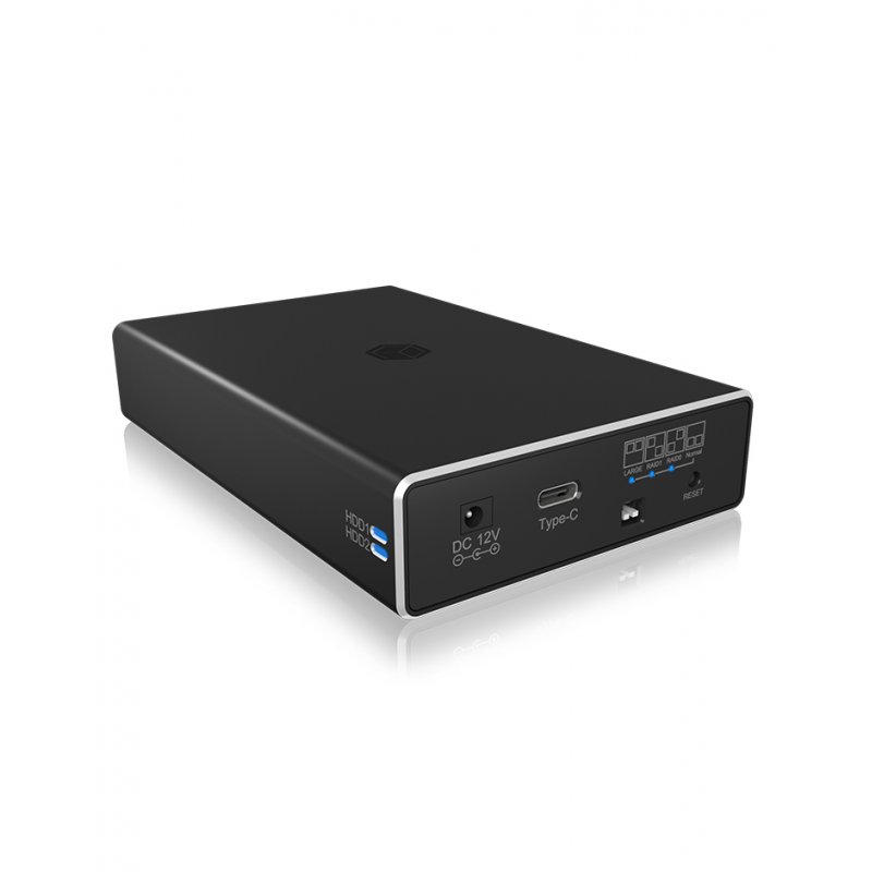 ICY BOX RAID enclosure for 2x HDD/SSD USB 3.2 Gen 2 Type-C / Type-A interface