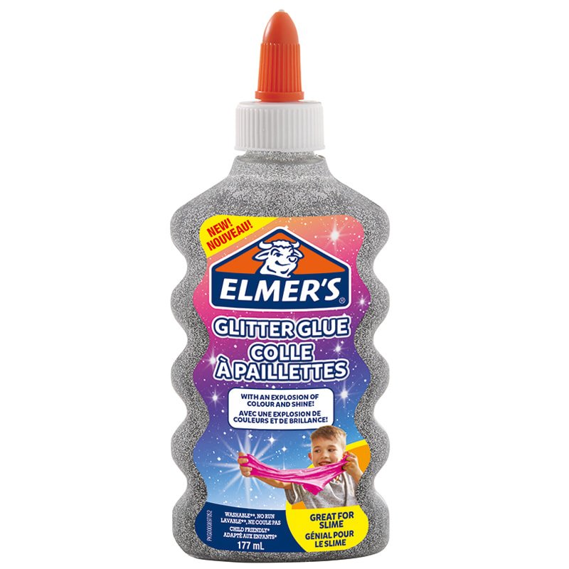 Elmer's - Glitter Liquid Glue - Silver (177 ml) (2077255)