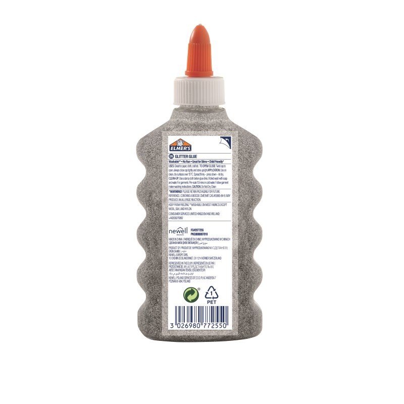 Elmer's - Glitter Liquid Glue - Silver (177 ml) (2077255)